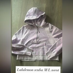 Lululemon tie dye Light Purple scuba M/L